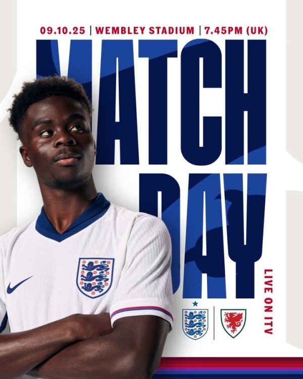 英伦内战！英格兰队官推晒海报，预热对阵威尔士的友情  赛