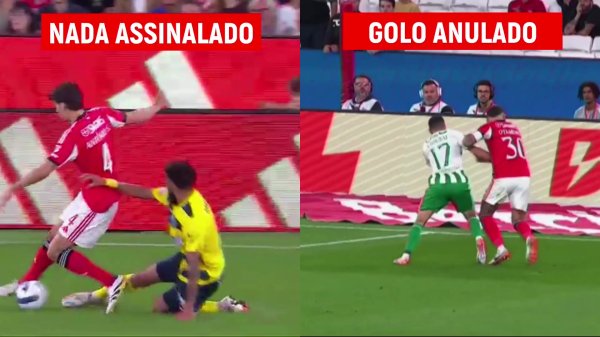 质疑判决  双标！本菲卡晒慢放:本场丢球被违例  未吹 上场